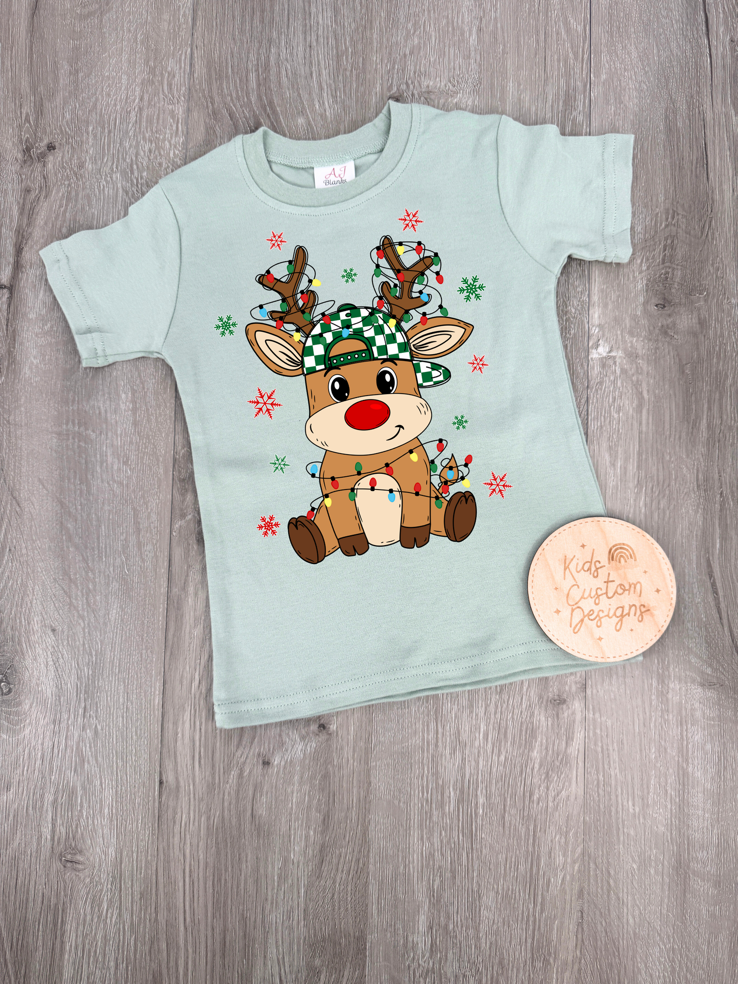 KIDS Reindeer Lights DTF TRANSFER