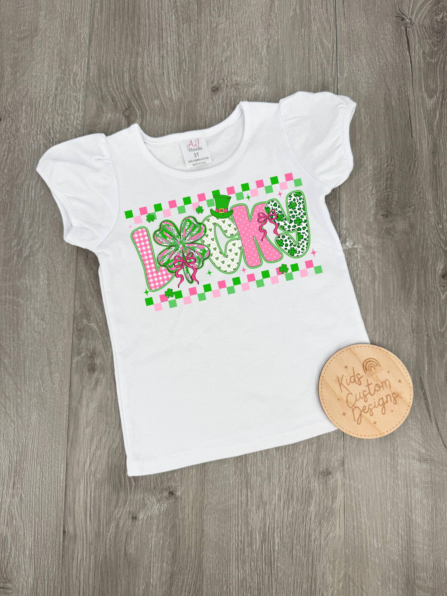 KIDS Lucky Checkered DTF TRANSFER