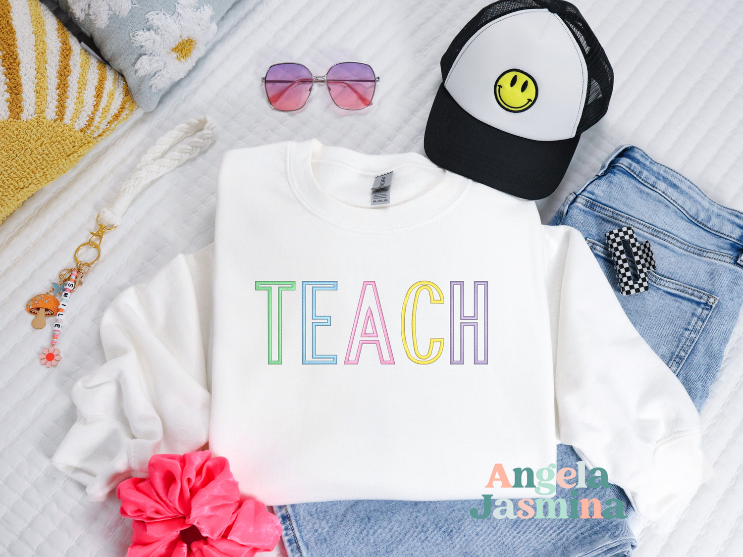 TEACH Embroidered Sweatshirt