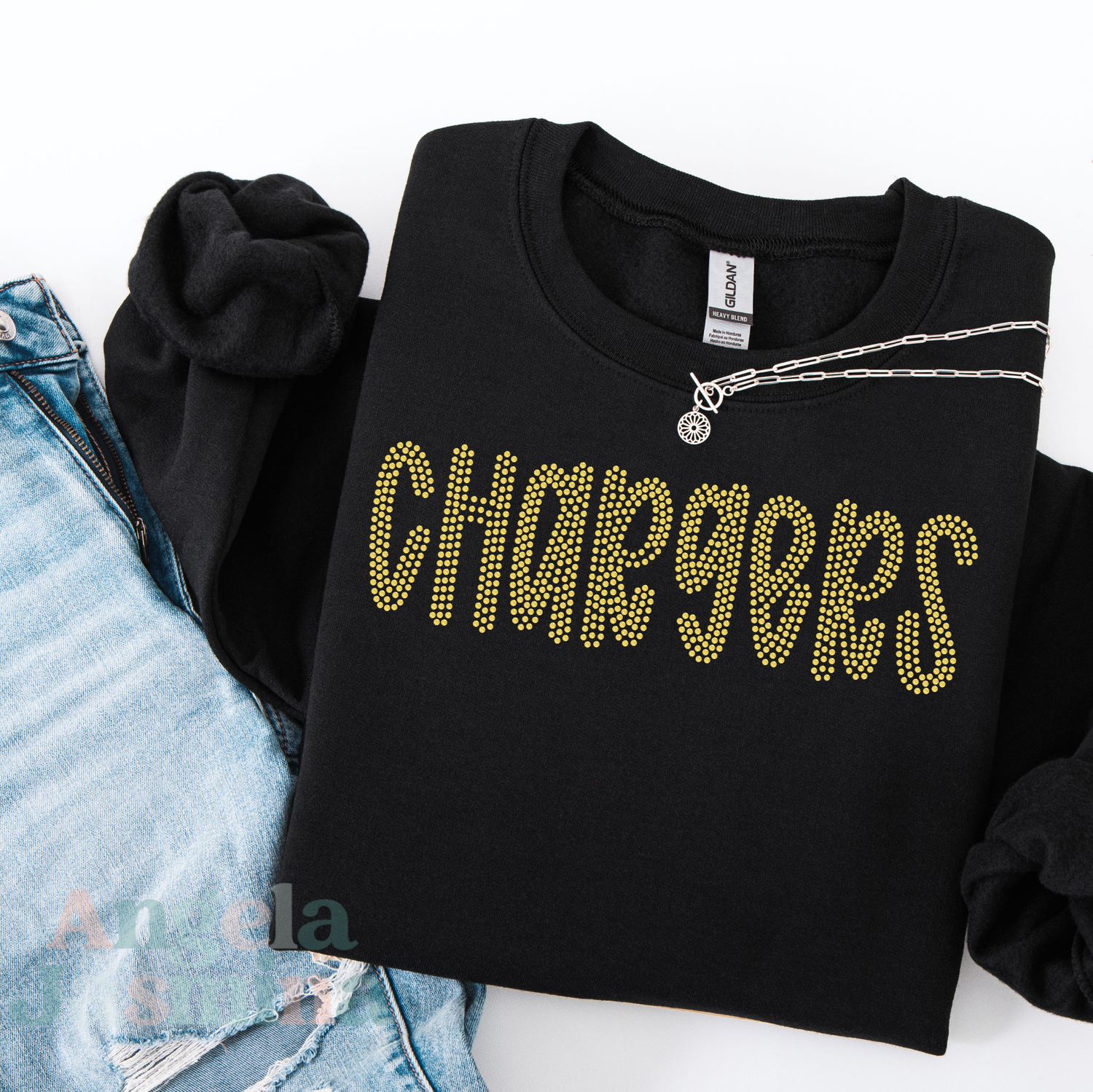 Chargers Preppy SPANGLE Transfer