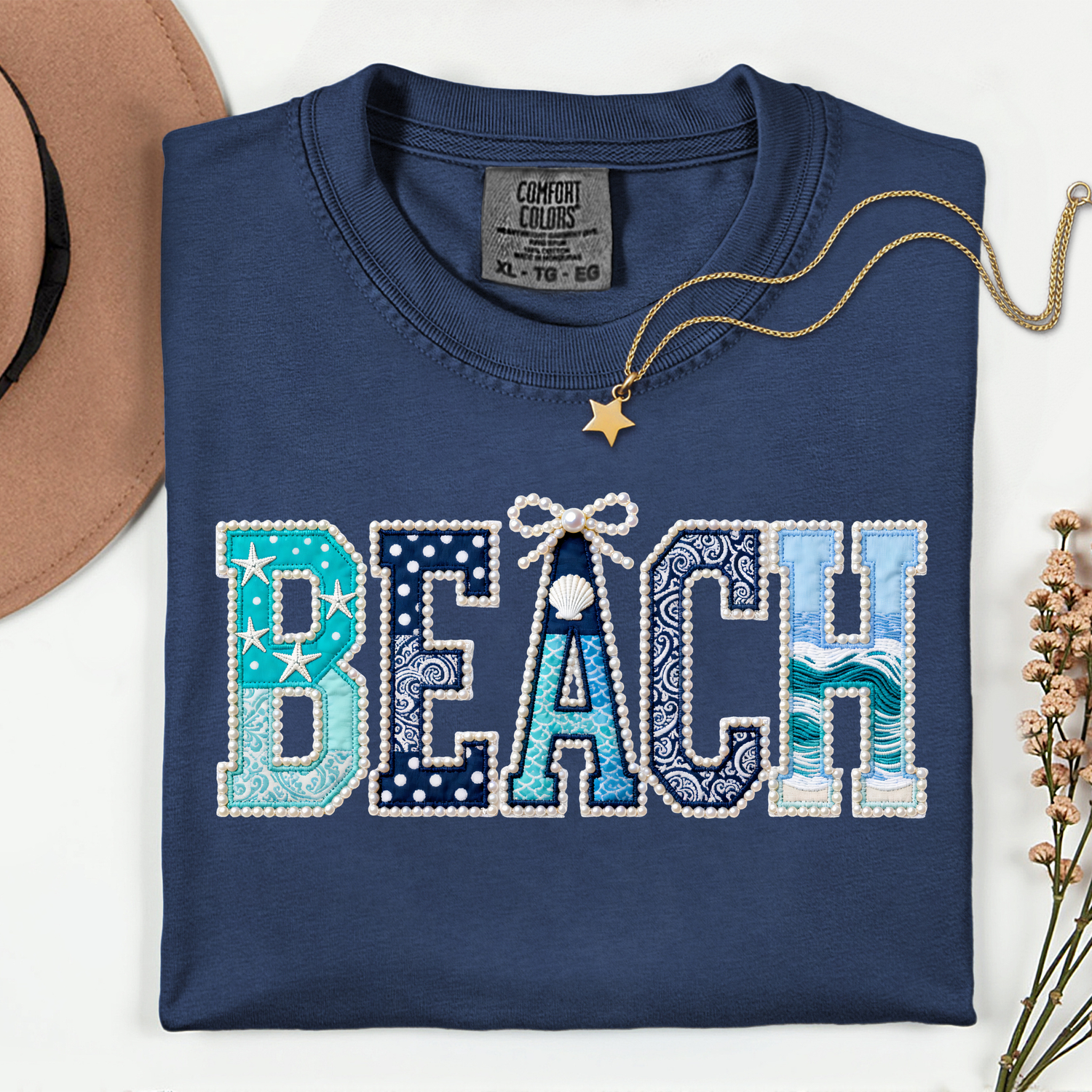 ADULT Beach FAUX Pearls DTF TRANSFER