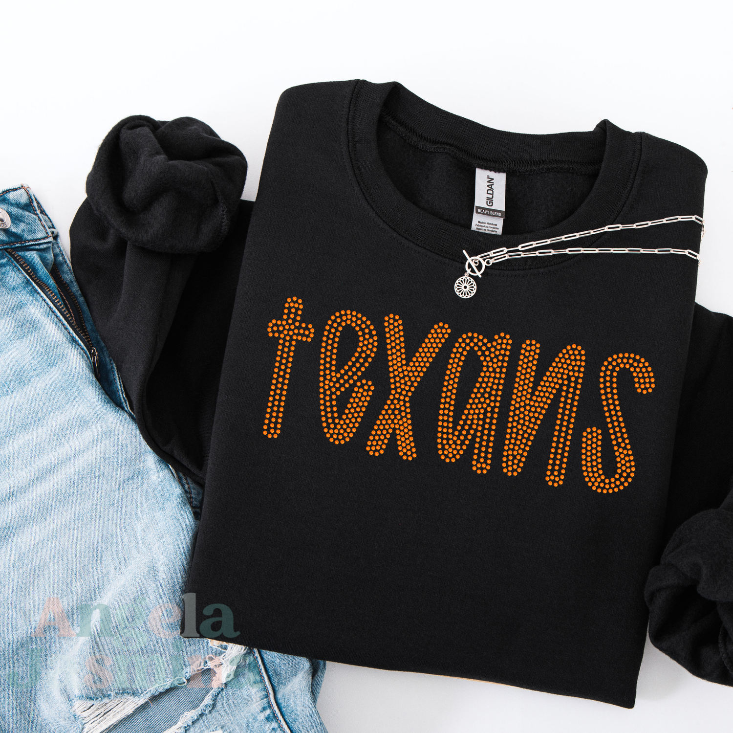 Texans Preppy SPANGLE Transfer