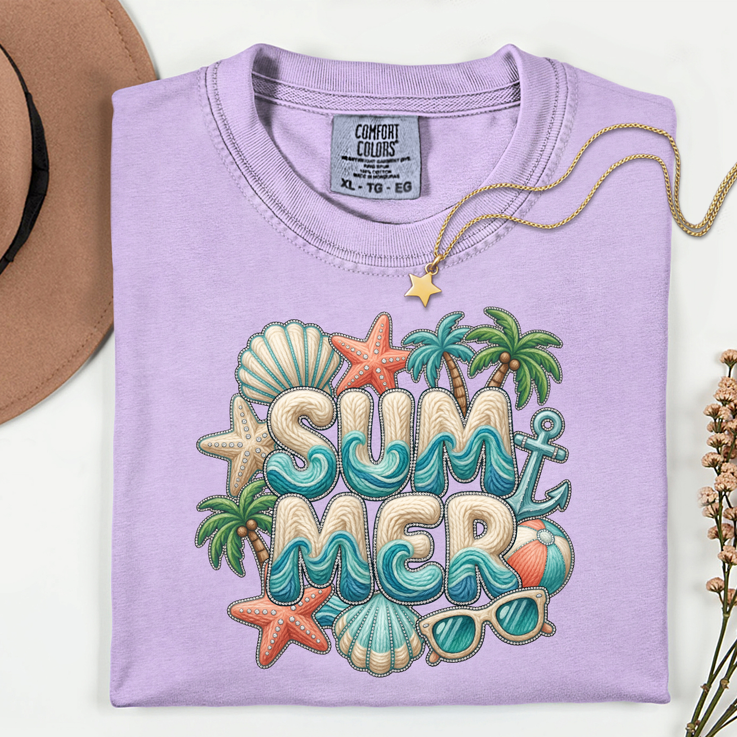 ADULT Summer Palm Trees DTF TRANSFER