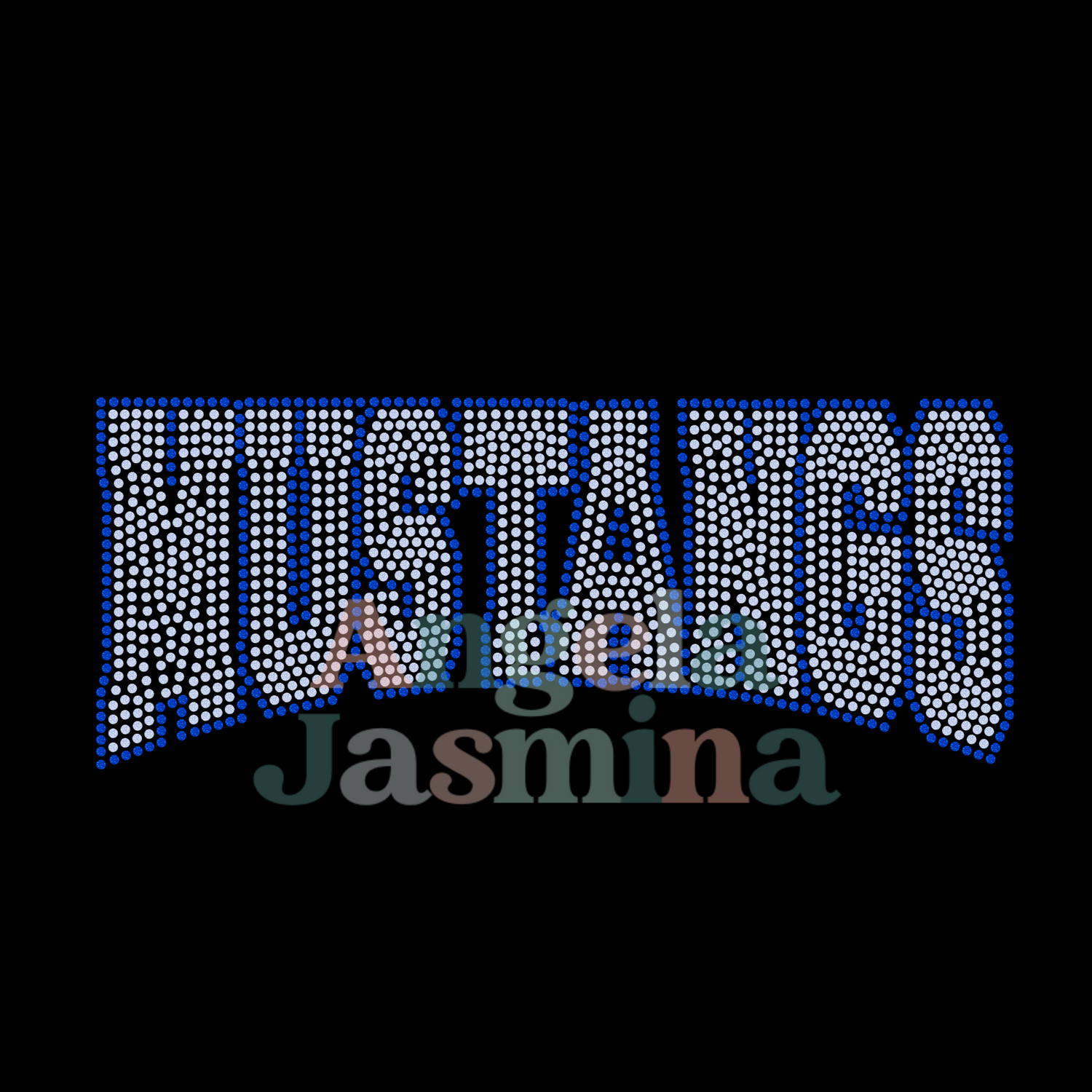 Mustangs Curve SPANGLE Transfer