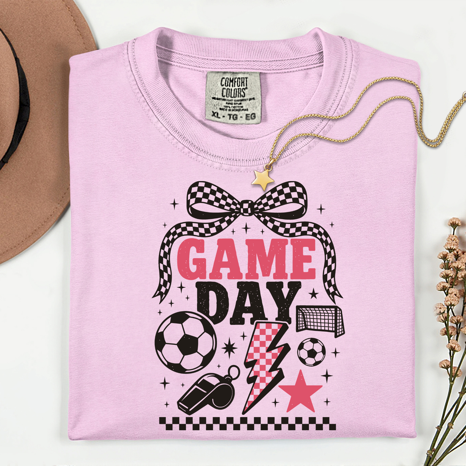 ADULT Soccer Game Day with Bow DTF TRANSFER