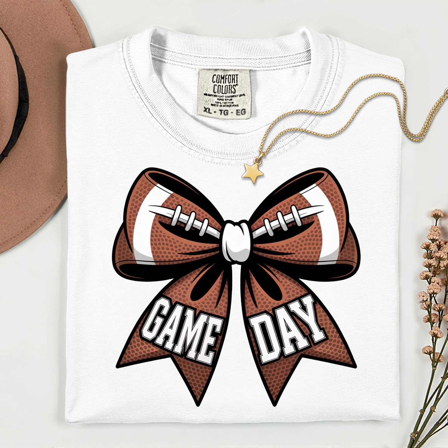 ADULT Game Day Bow Football DTF TRANSFER