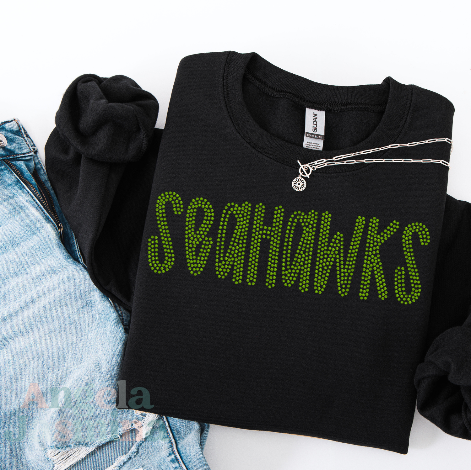 Seahawks Preppy SPANGLE Transfer