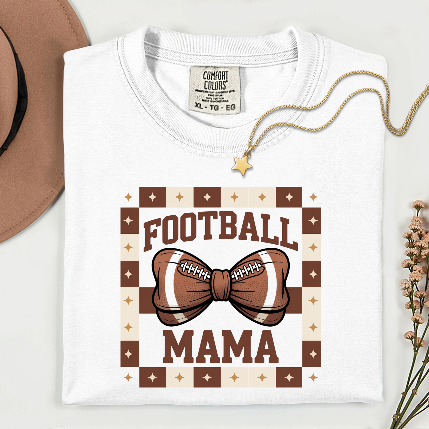 ADULT Football Mama Bow DTF TRANSFER