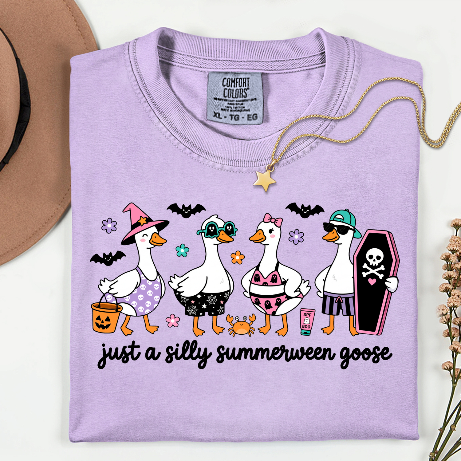 ADULT Just a Silly Summerween Goose 11 inch DTF TRANSFER