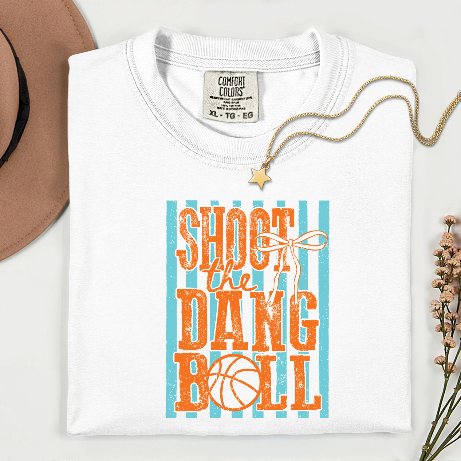 ADULT Basketball Shoot the Dang Ball DTF TRANSFER