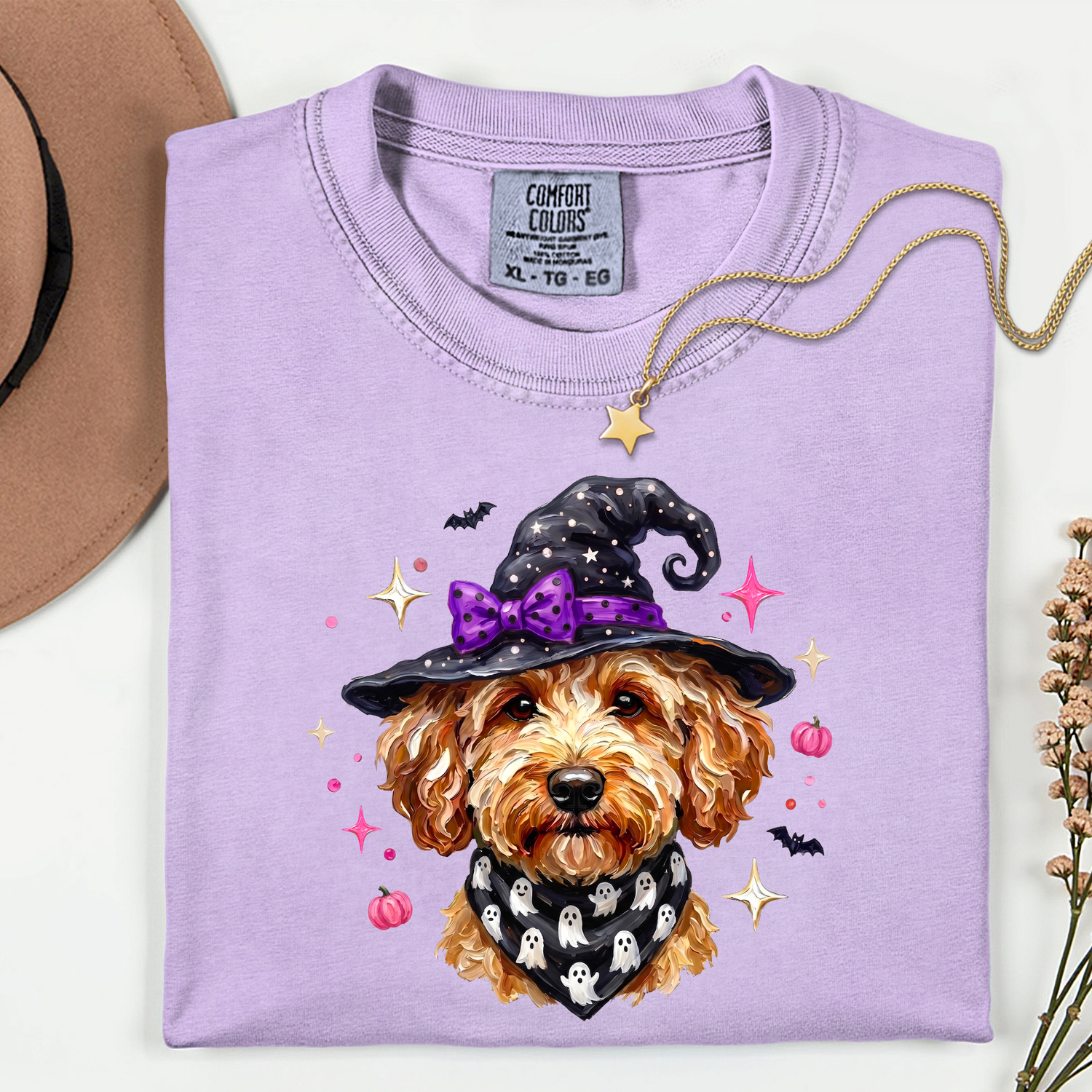 Puppy Witch 11 inch DTF TRANSFER