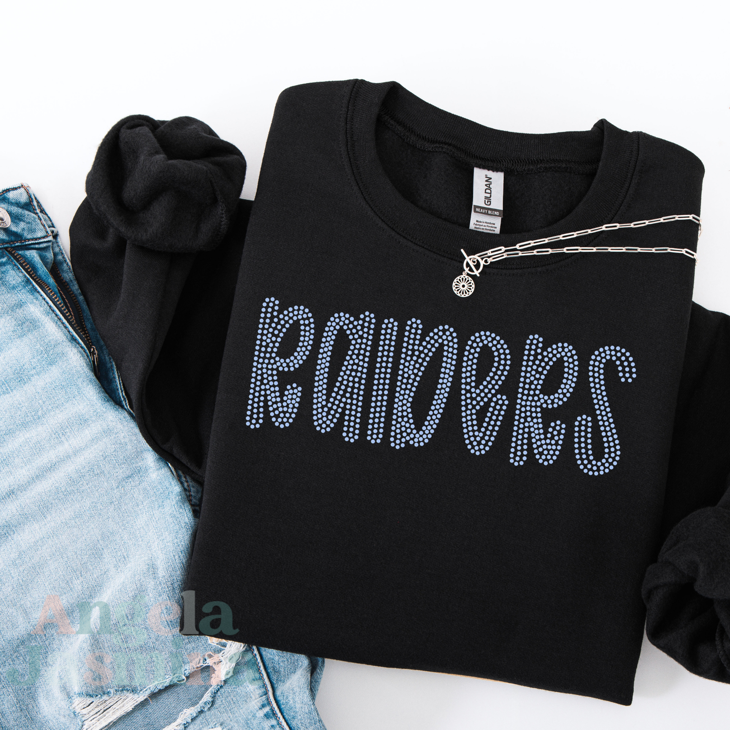 Raiders Preppy SPANGLE Transfer