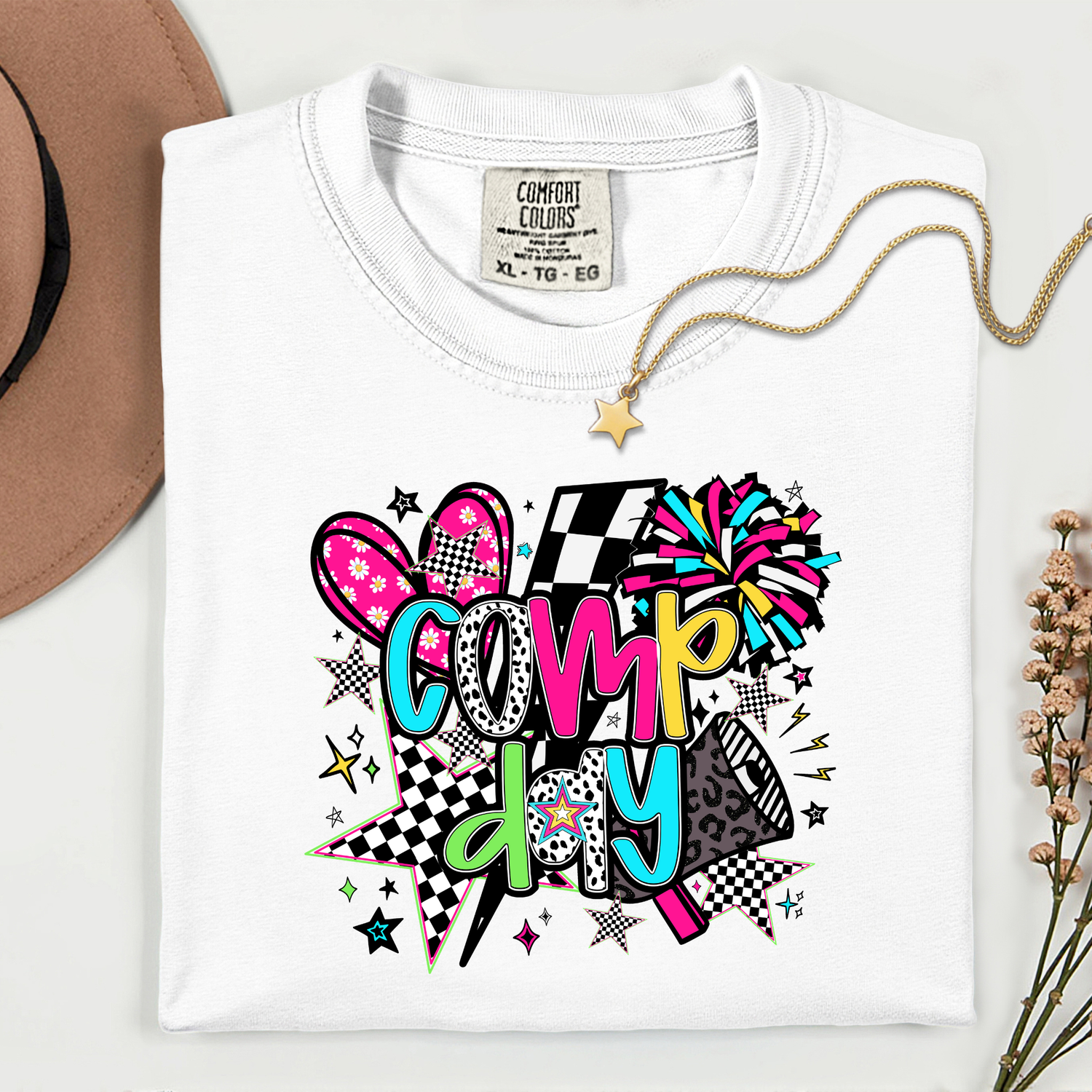 ADULT Retro Cheer Comp Day  DTF TRANSFER