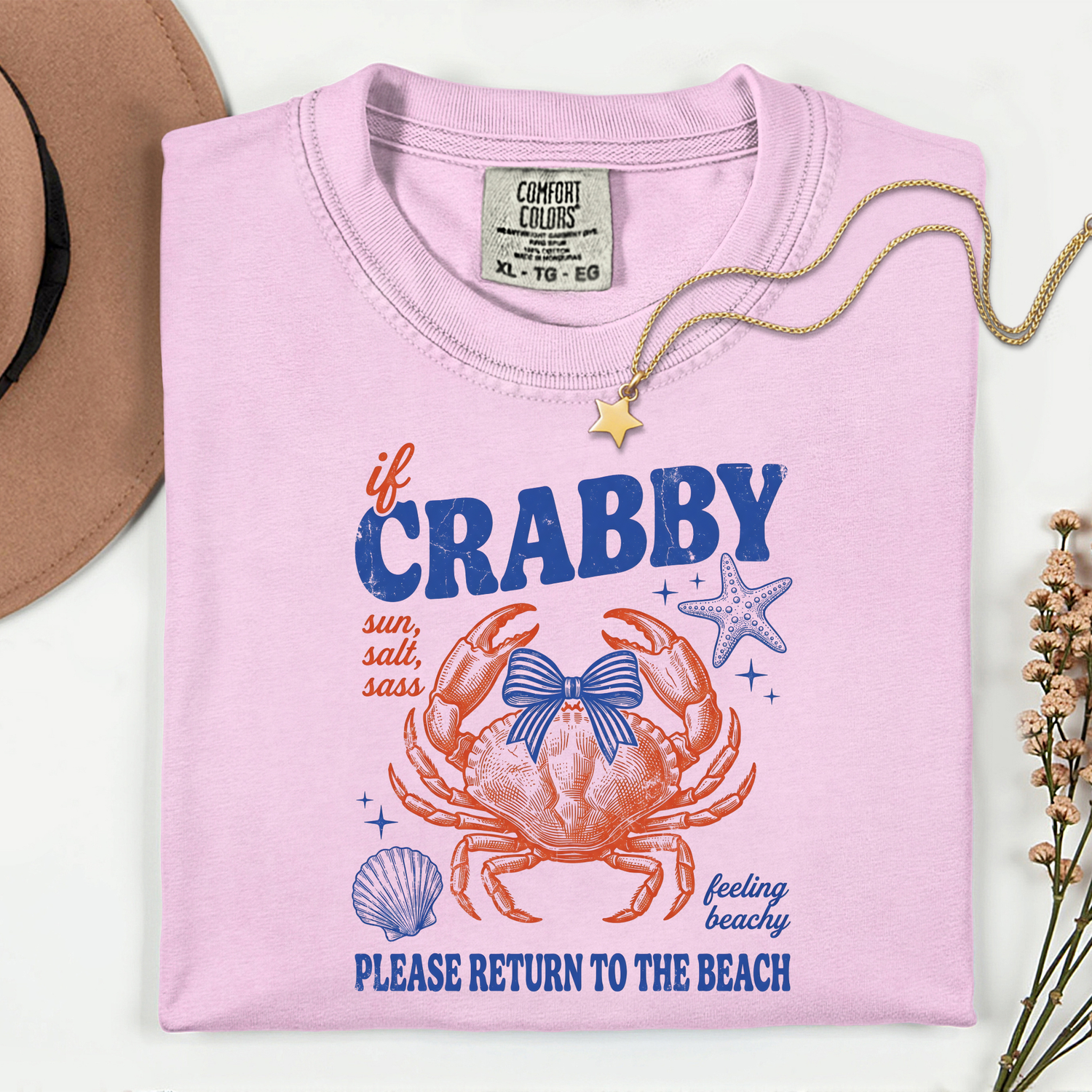 ADULT If Crabby Return to the Beach DTF TRANSFER