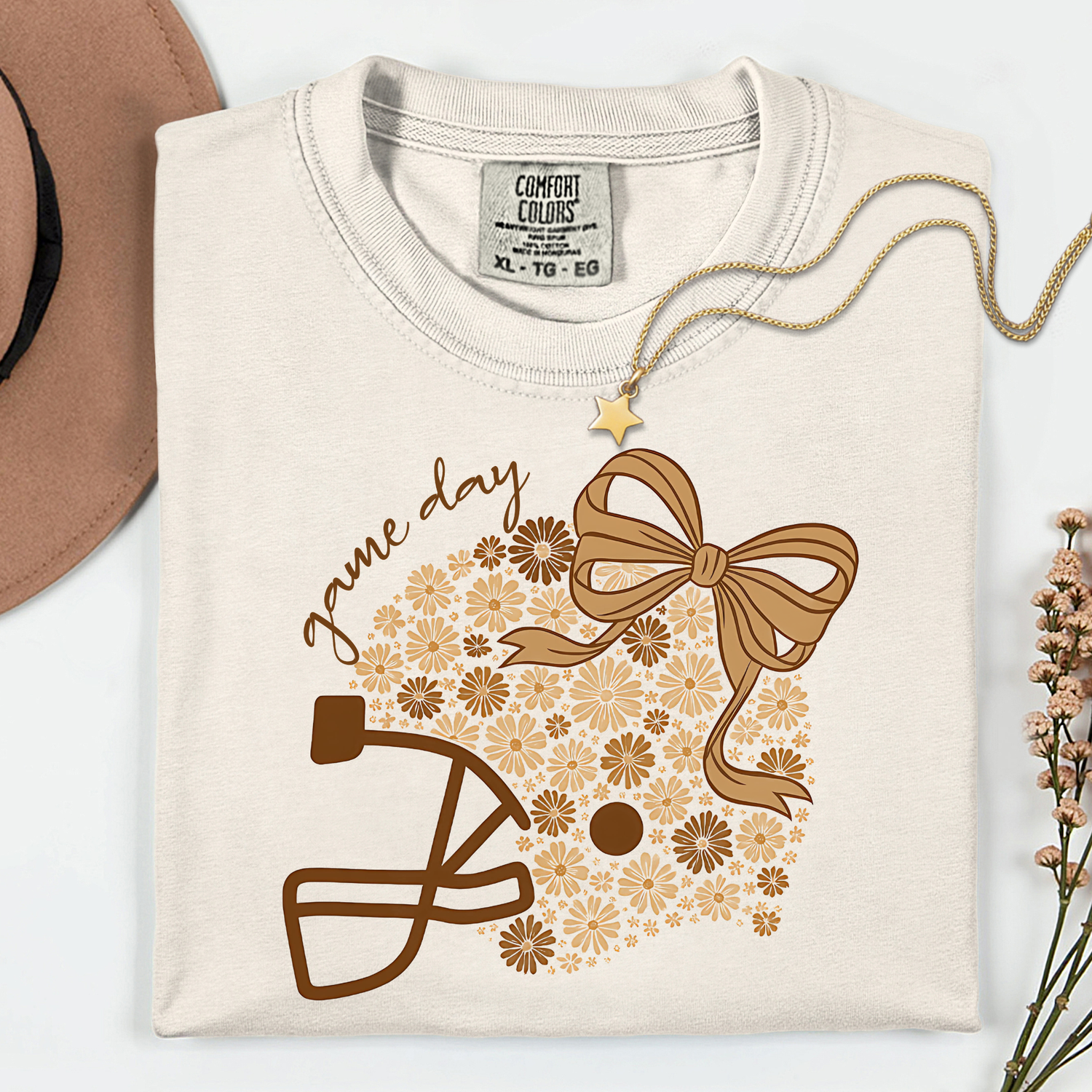 ADULT Game Day Floral Helmet Football DTF TRANSFER