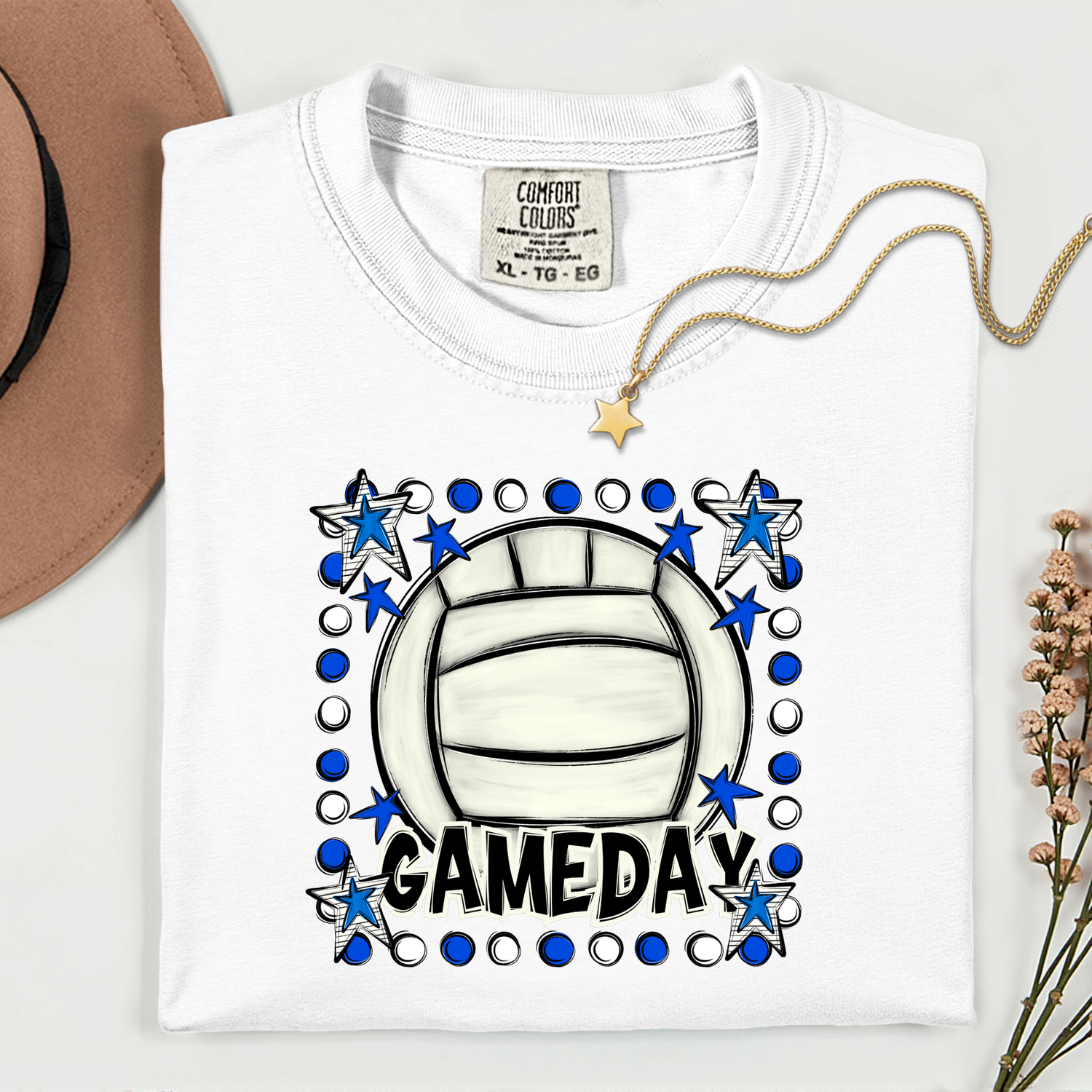 ADULT Volleyball Game Day with Stars DTF TRANSFER