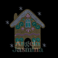 Gingerbread House SPANGLE BLING Transfer