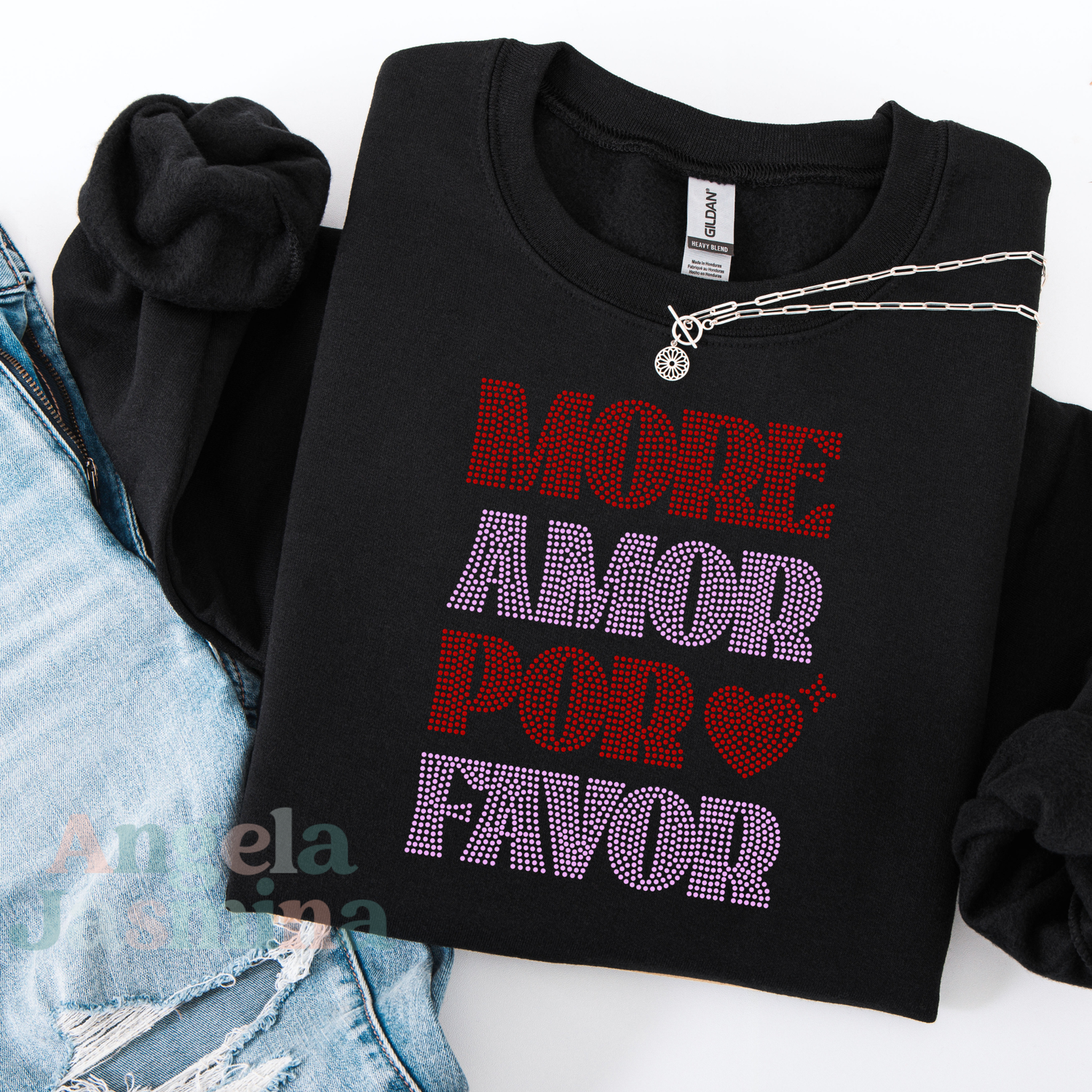 More Amor Porfavor Custom Color SPANGLE Transfer