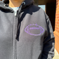 Custom Football Helmet Bling Full Zip Hoodie
