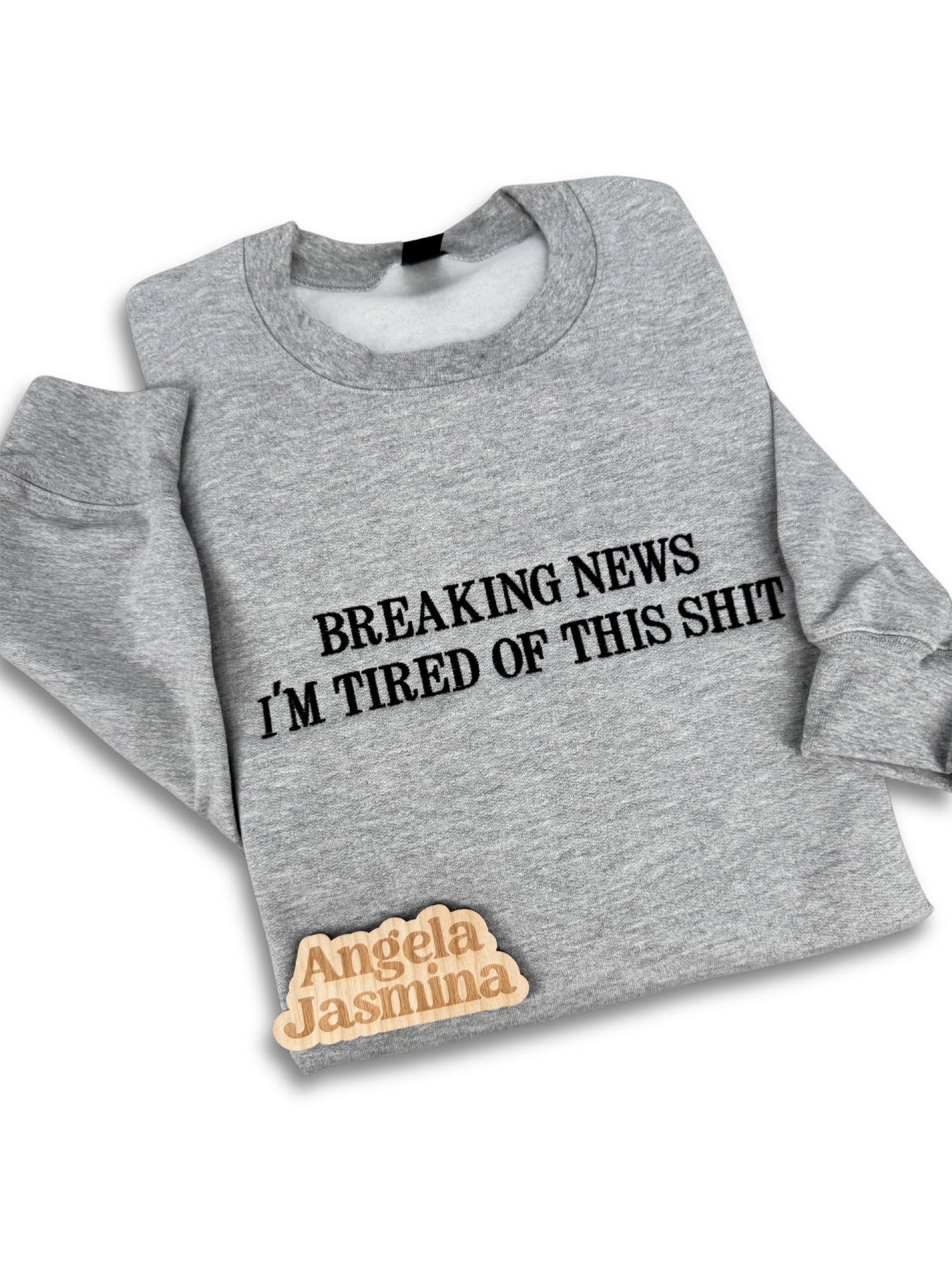 Breaking News Embroidered Sweatshirt