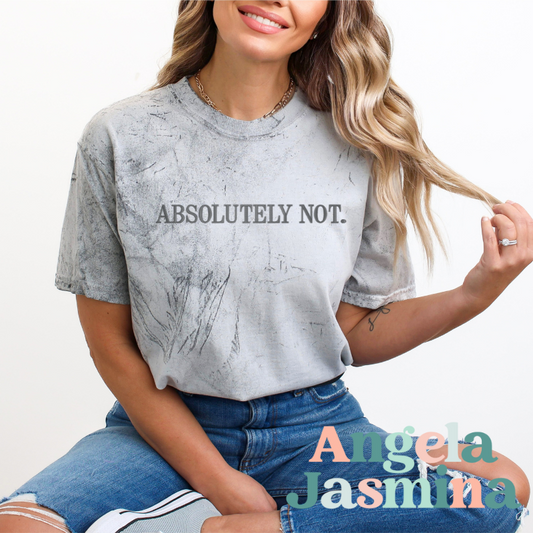 Absolutely Not Gray Embroidered Comfort Colors Tee
