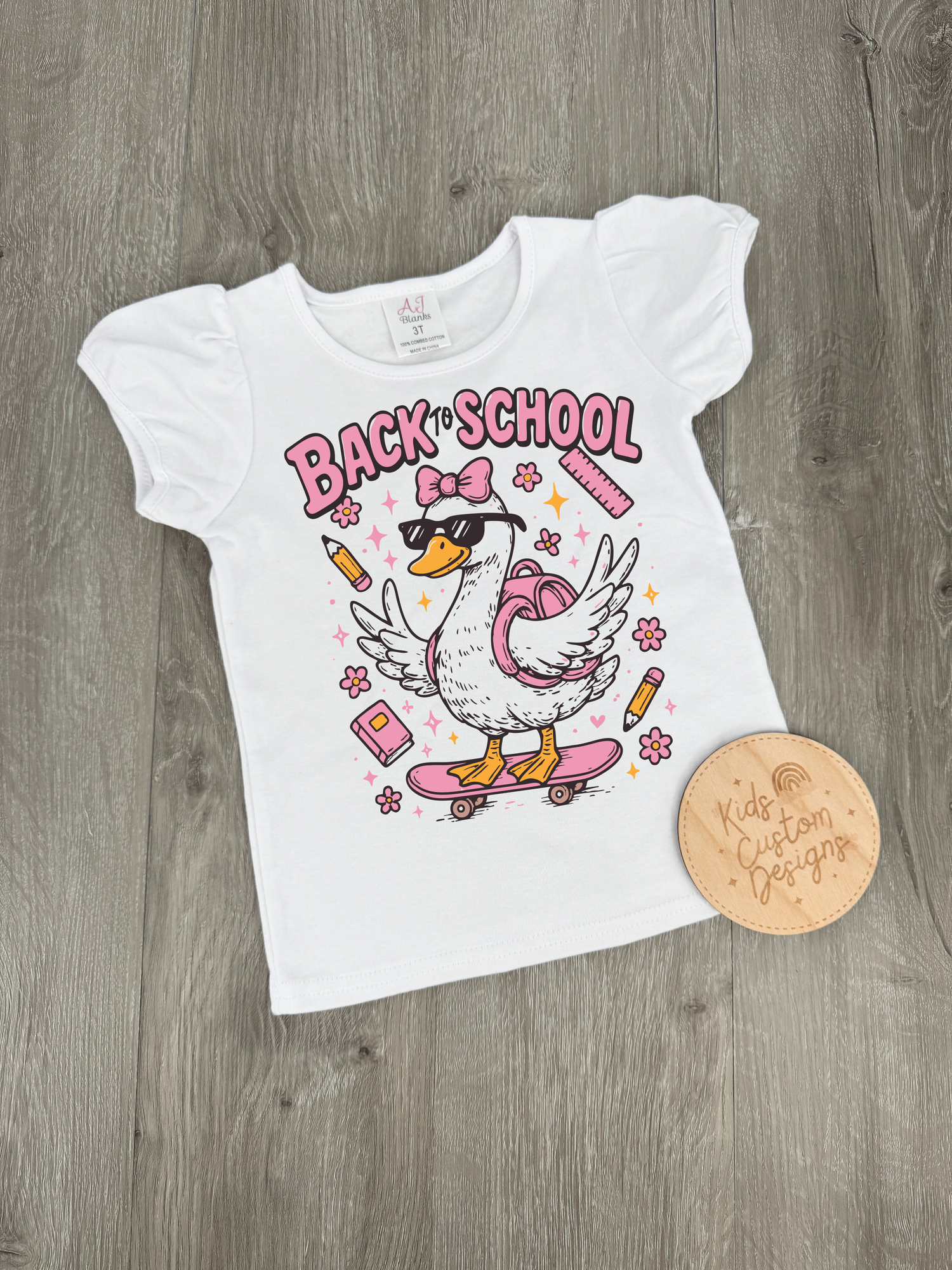 Back to School Goose KIDS 8.5in DTF Transfer