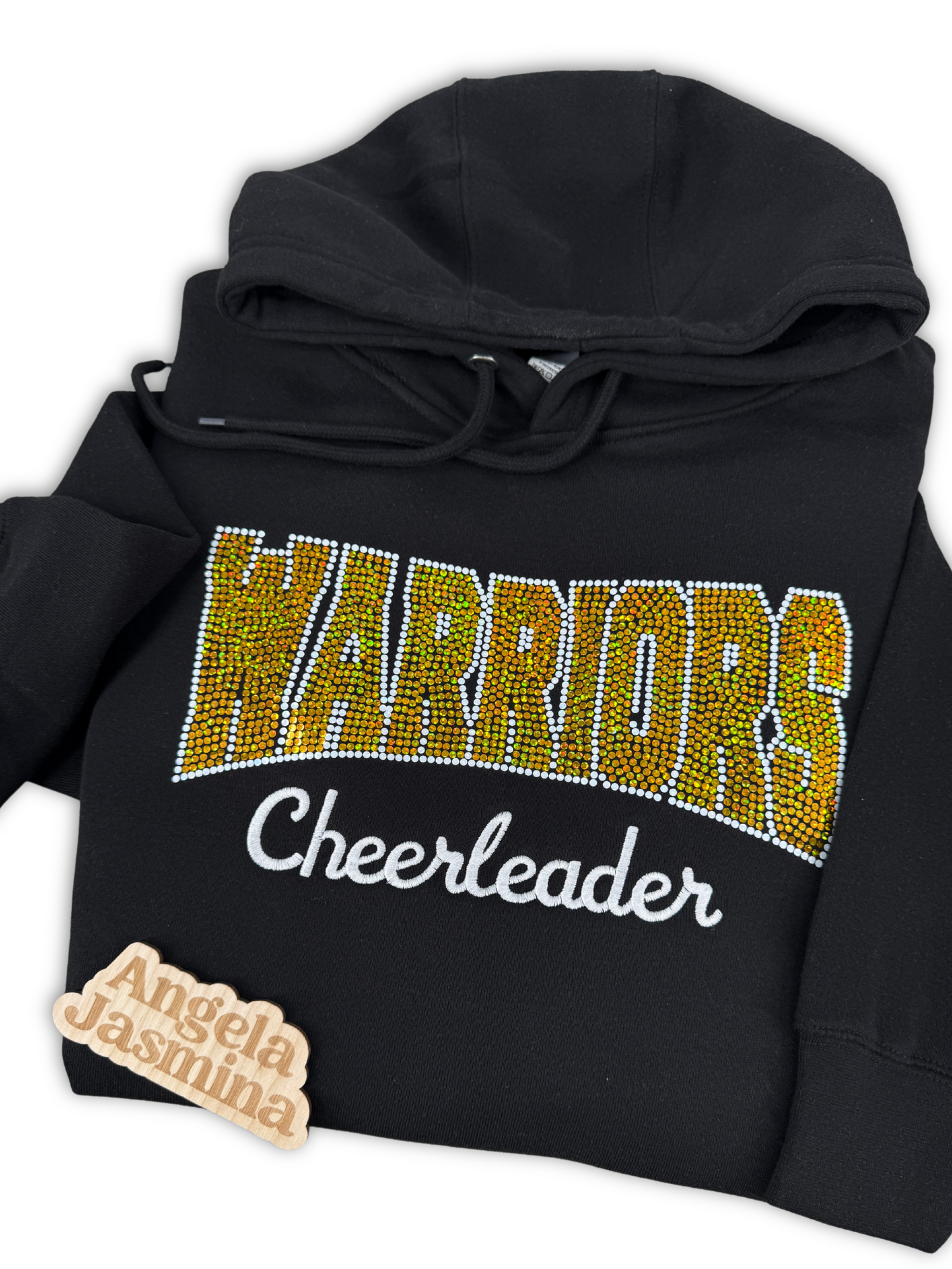 Custom Bling Hoodie with Embroidery