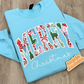 Merry Christmas Candy Embroidered Sweatshirt