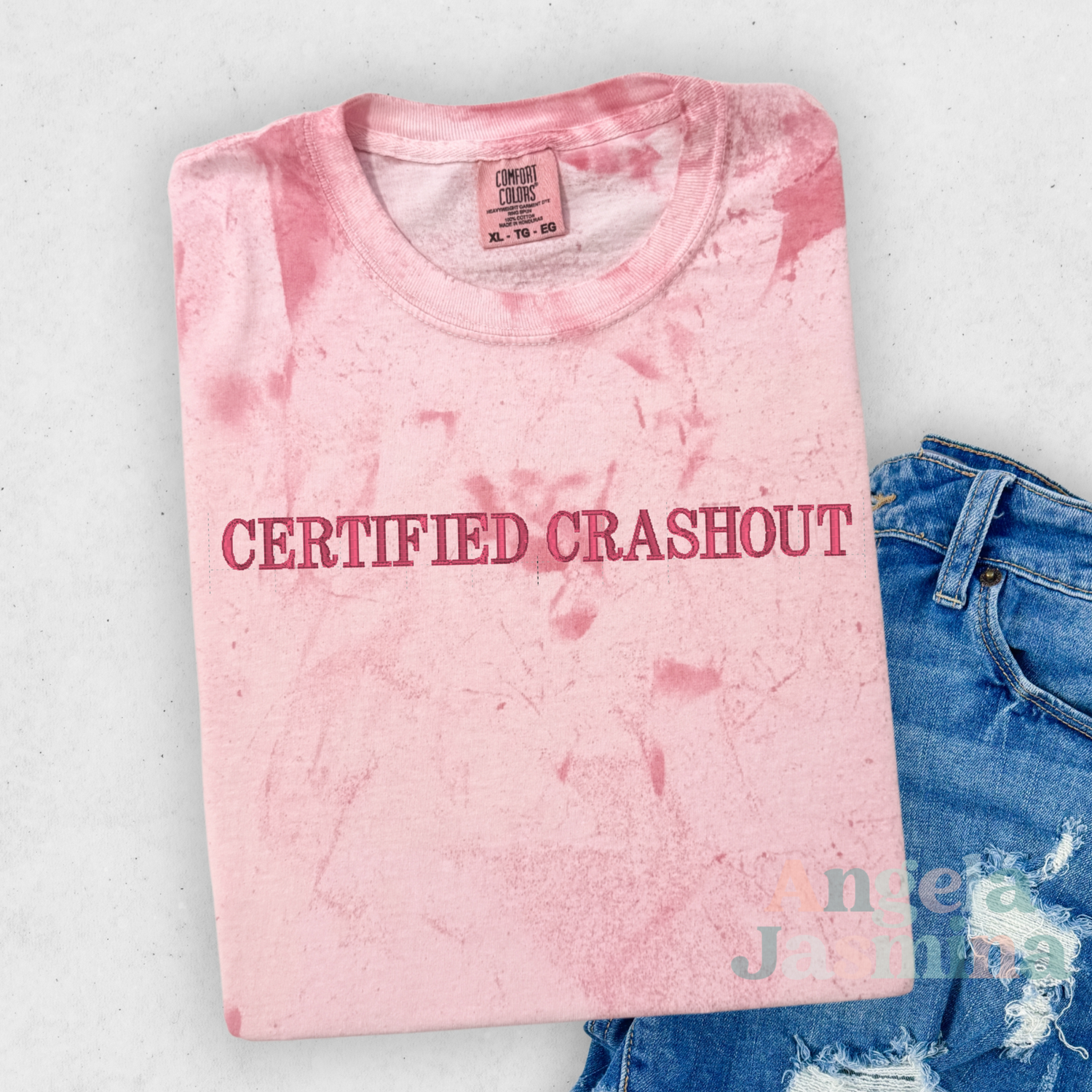 Certified Crashout Embroidered Comfort Colors Tee
