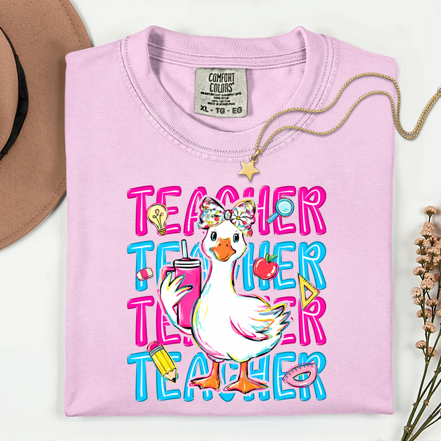 Teacher Goose 11 inch DTF TRANSFER
