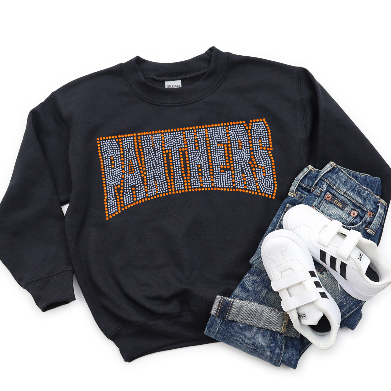 YOUTH Panthers Curve SPANGLE Transfer