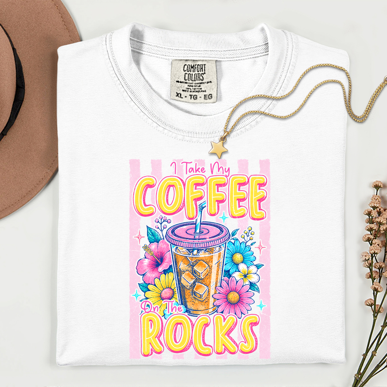 ADULT I Take my Coffee on the Rocks DTF TRANSFER