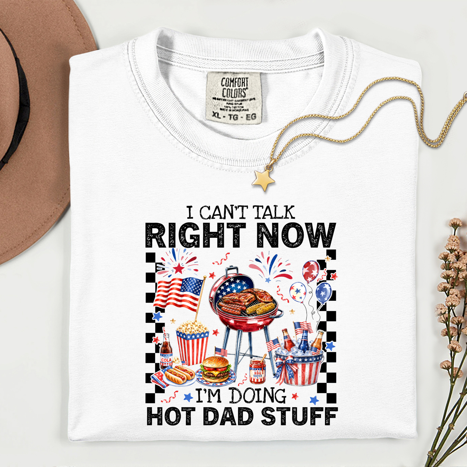 ADULT USA Doing Hot Dad Stuff DTF TRANSFER