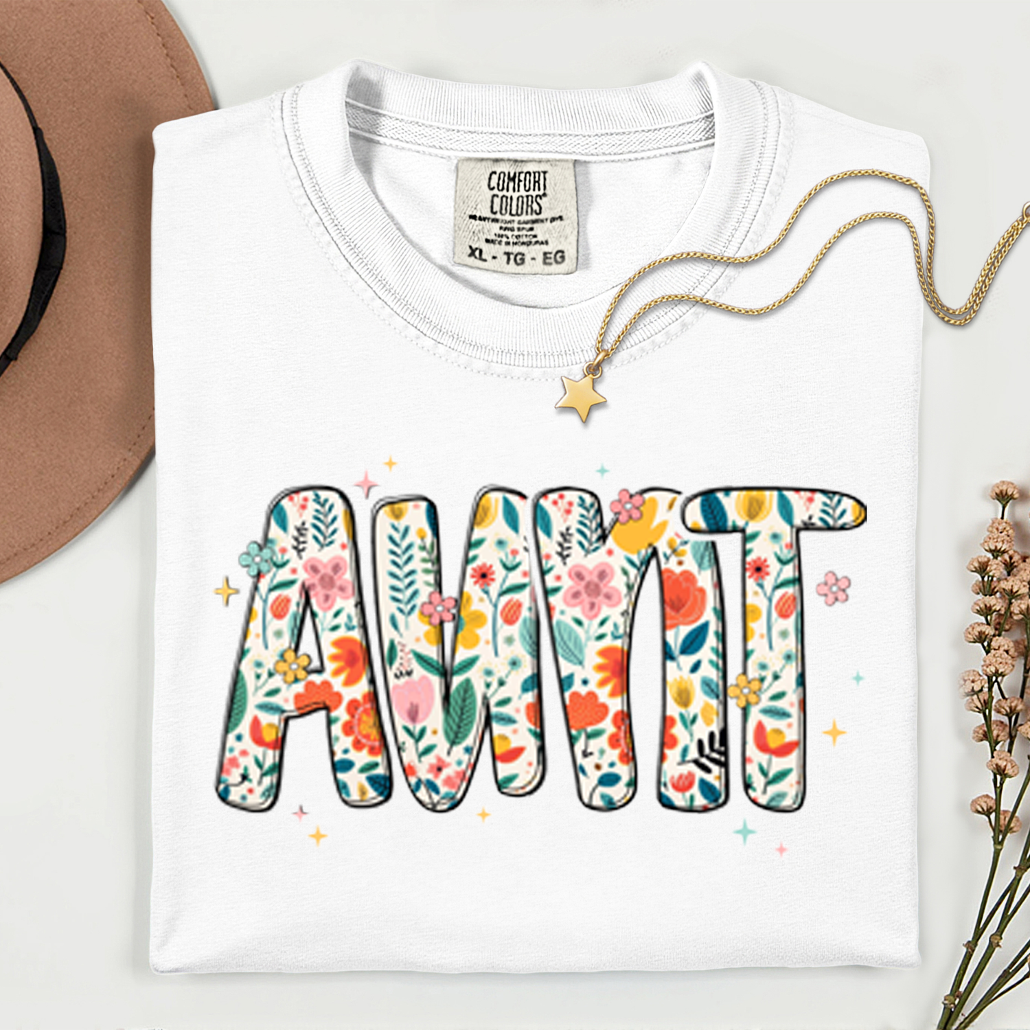 ADULT Aunt Flowers DTF TRANSFER