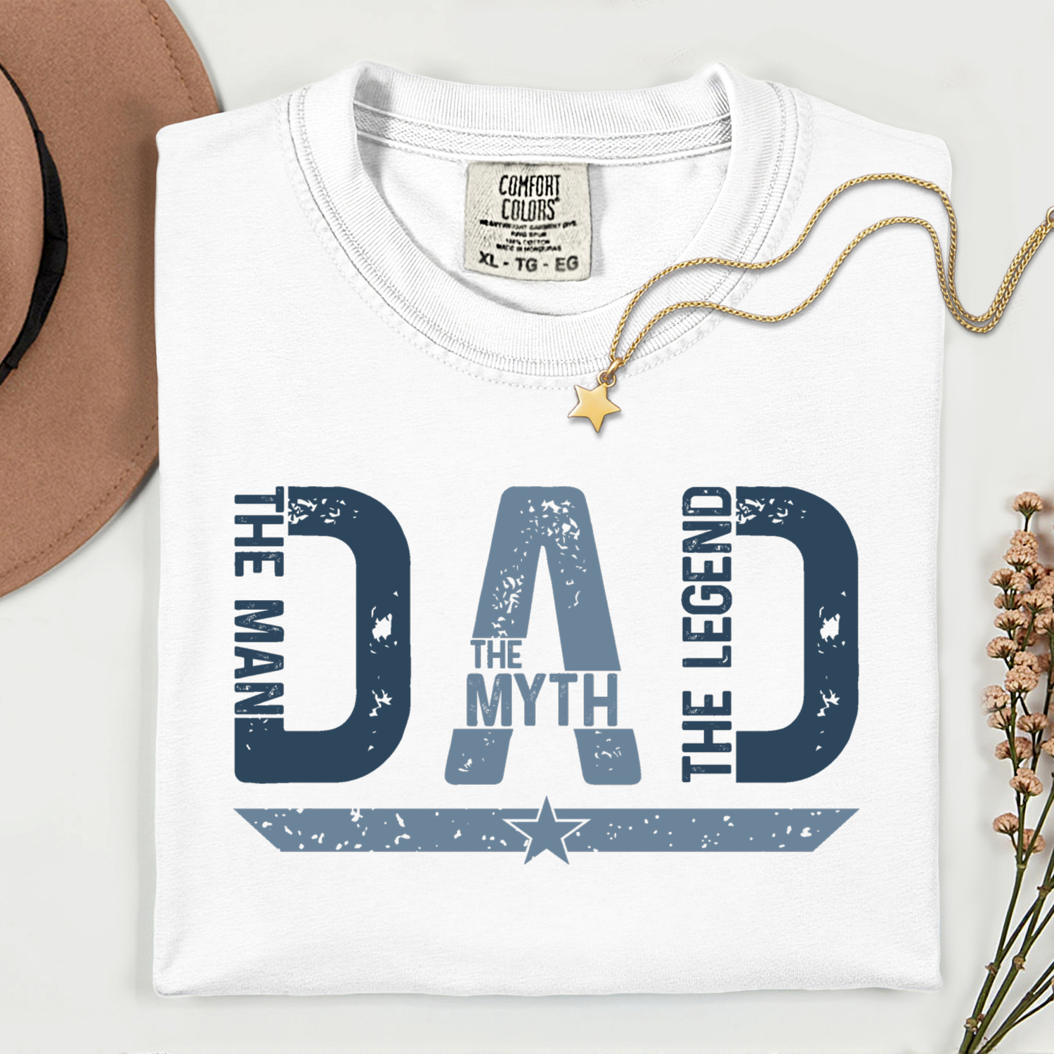 ADULT Dad the Man, Myth, Legend Star DTF TRANSFER