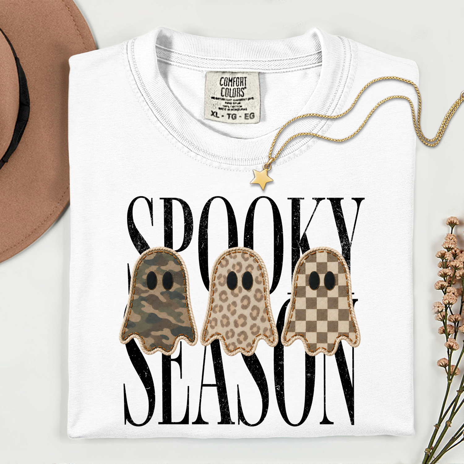 Spooky Season Ghosts 11 inch DTF TRANSFER