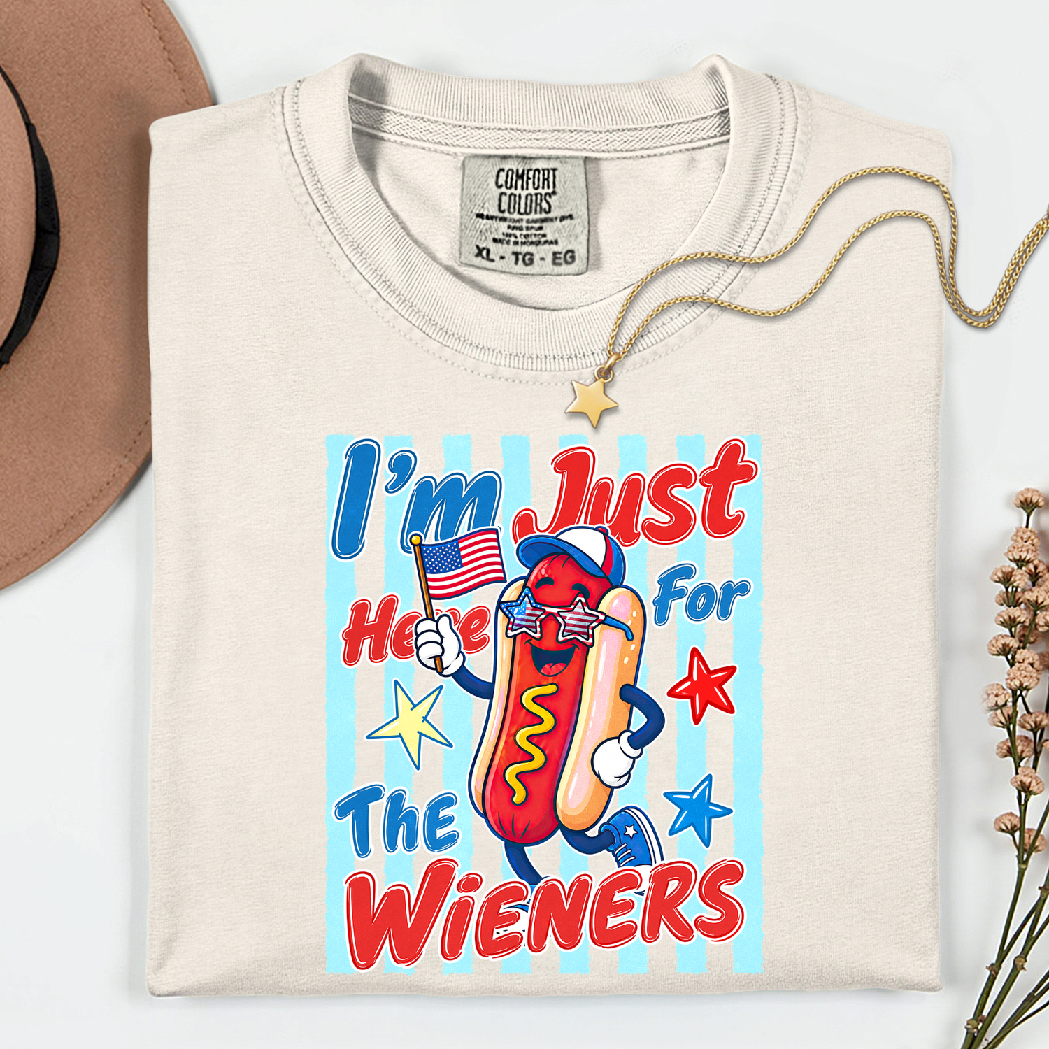 ADULT I'm Just Here for the Wieners DTF TRANSFER