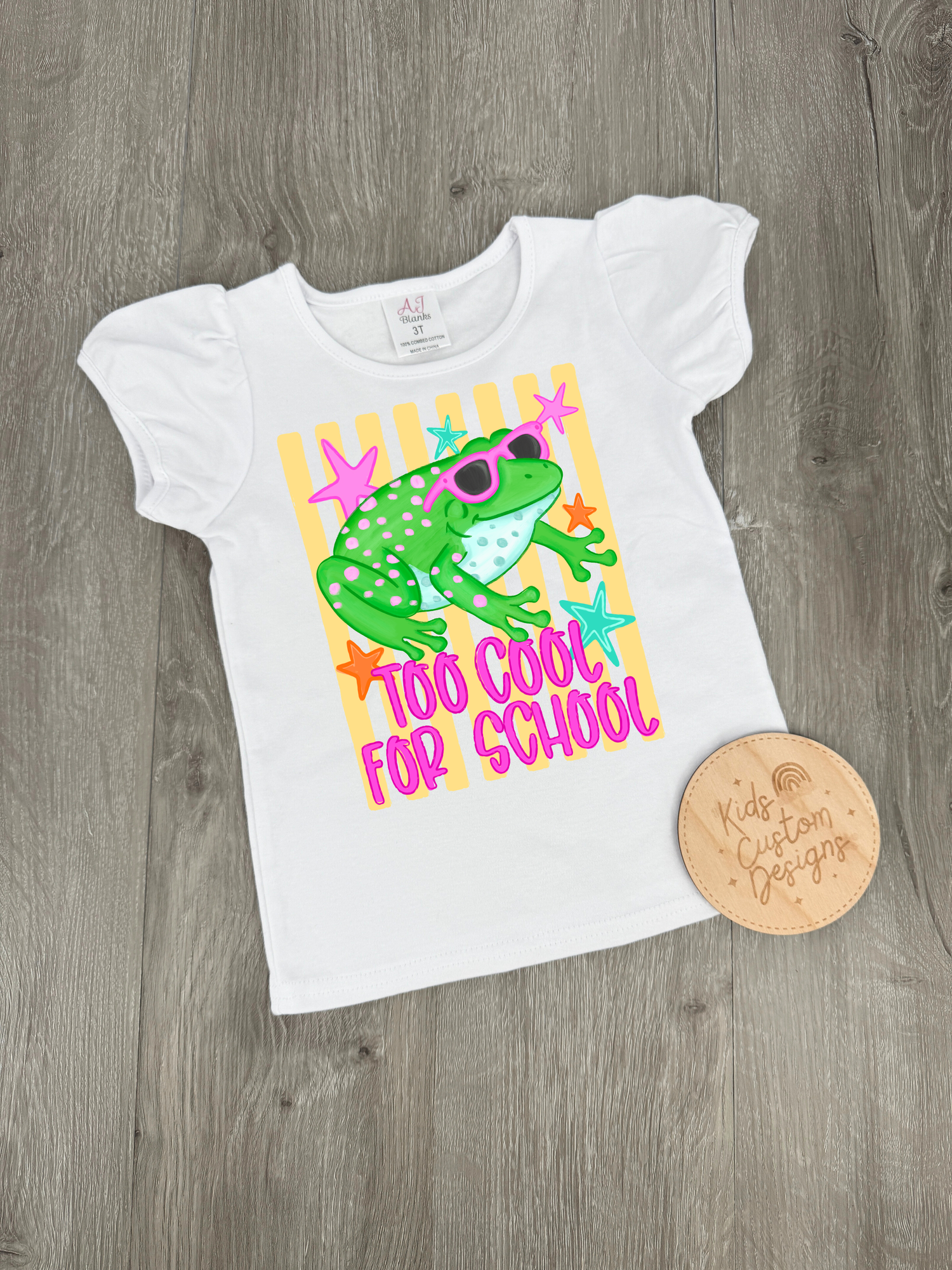Too Cool for School KIDS 8.5in DTF Transfer