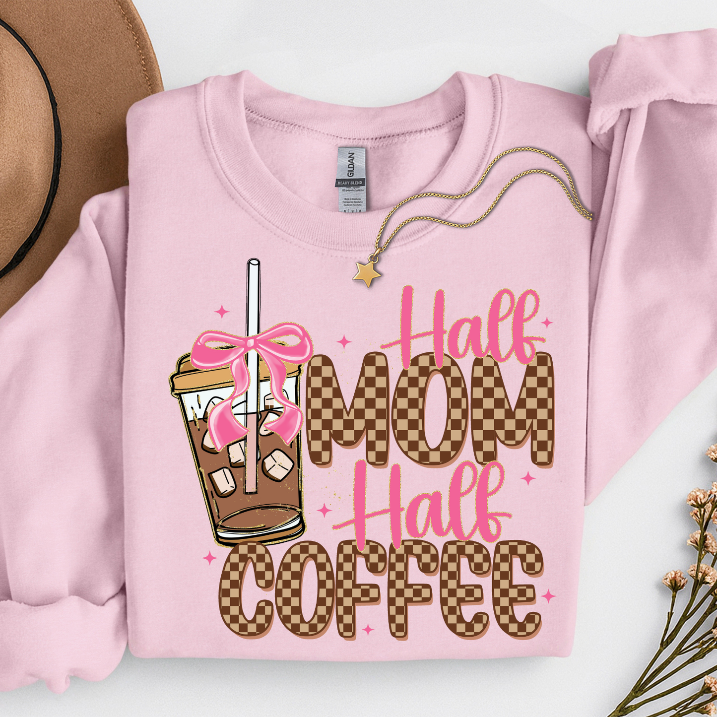 Half Mom Half Coffee Sweatshirt