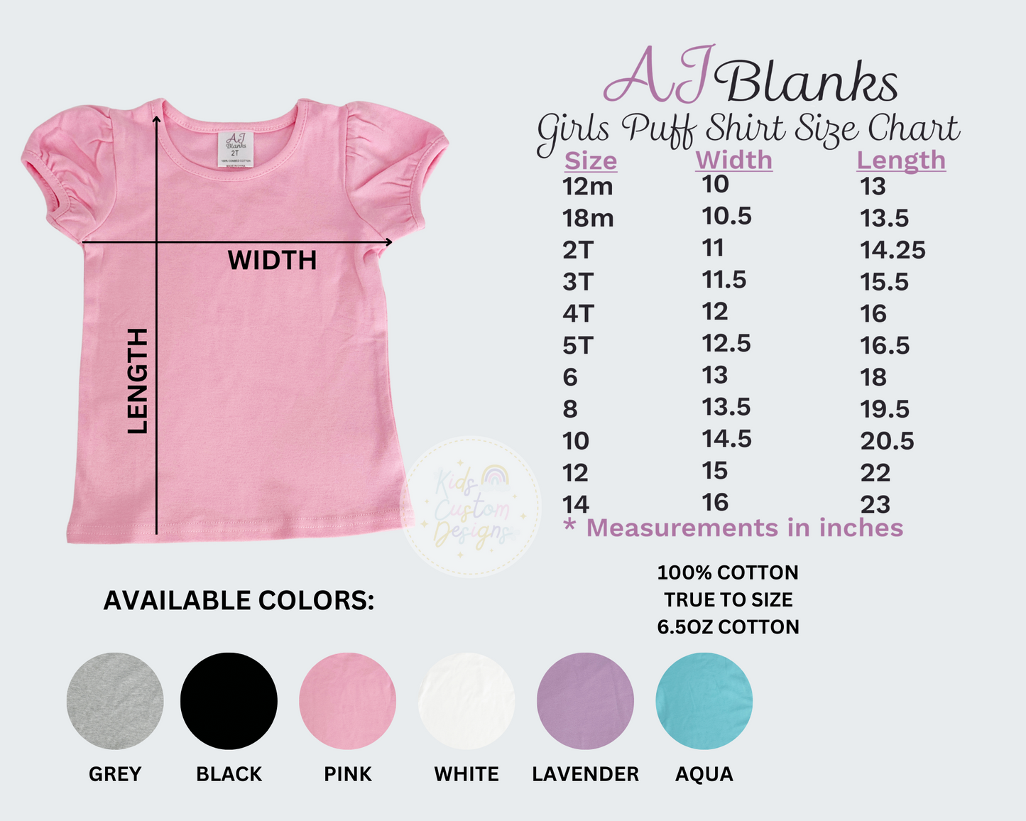 Monogram Me: Girls Puff Sleeve Retro Script Monogram Tee