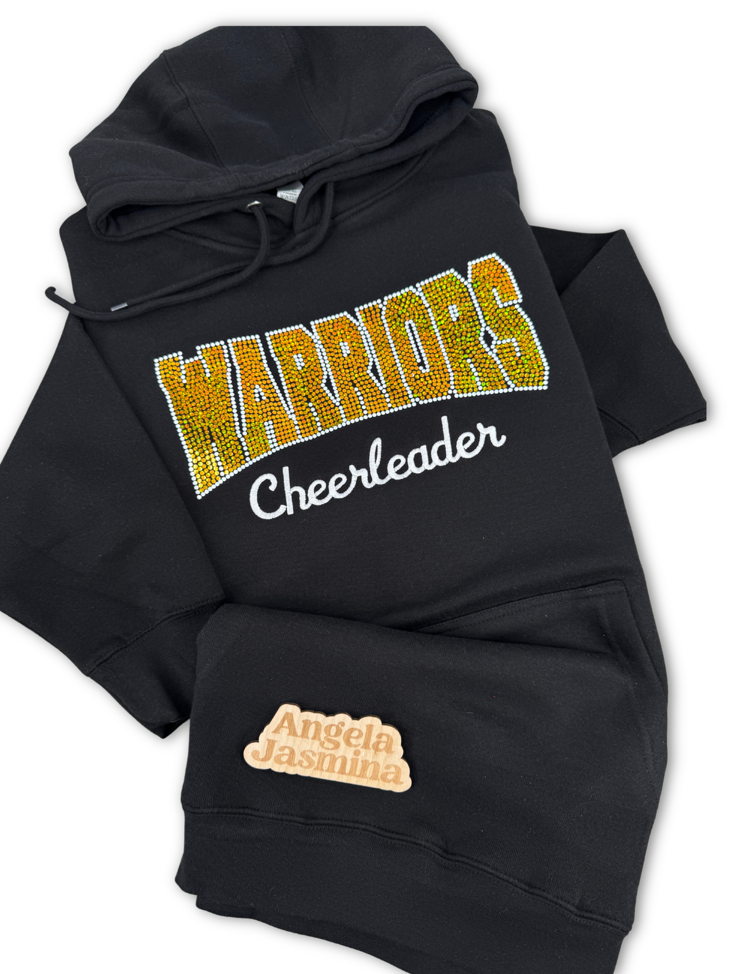Custom Bling Hoodie with Embroidery