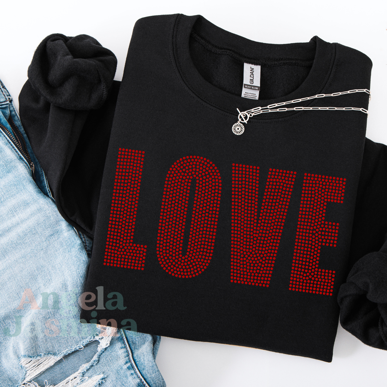 Love Custom Color SPANGLE Transfer