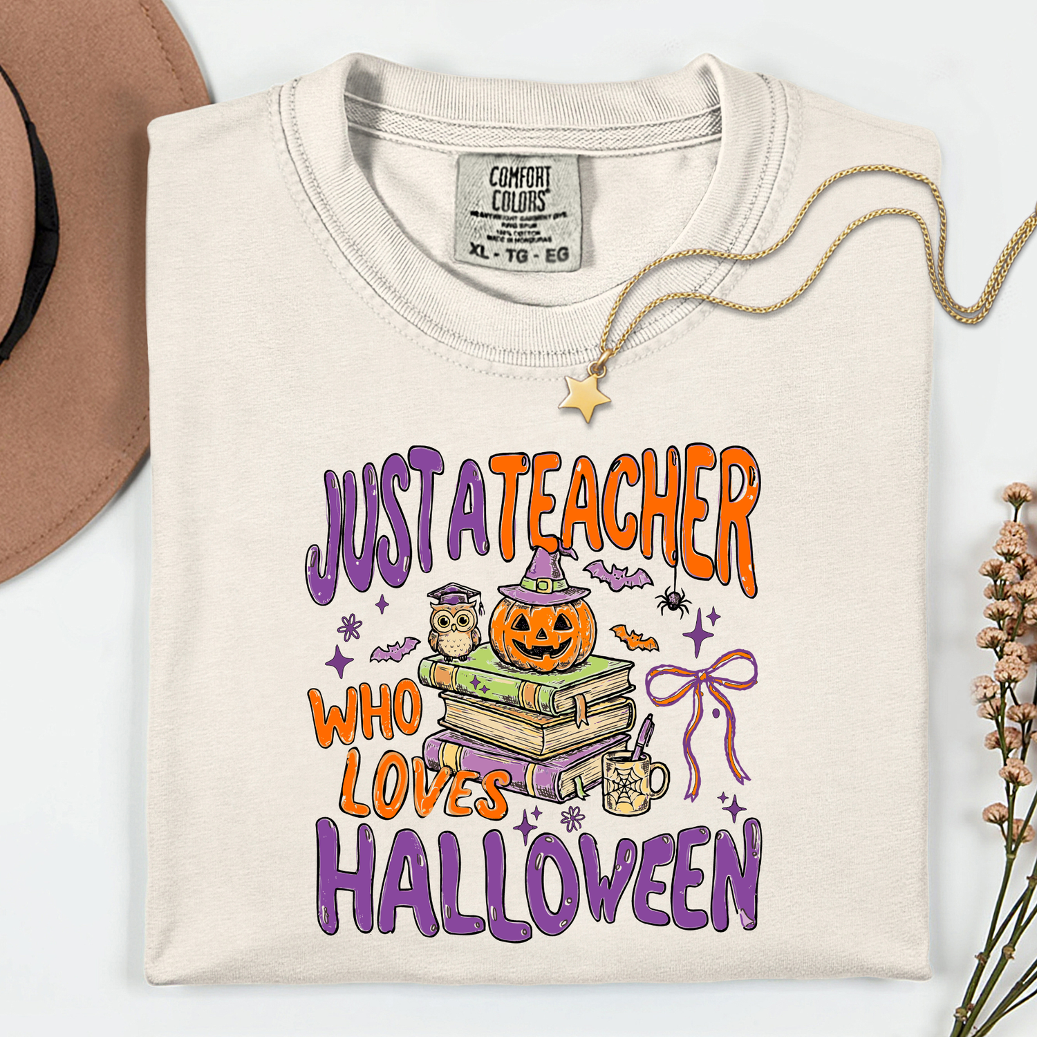 Just a Teacher Who Loves Halloween 11 inch DTF TRANSFER