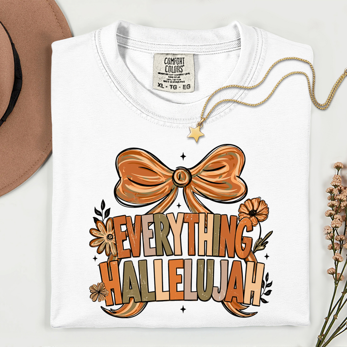 Everything Hallelujah Bow 11 inch DTF TRANSFER