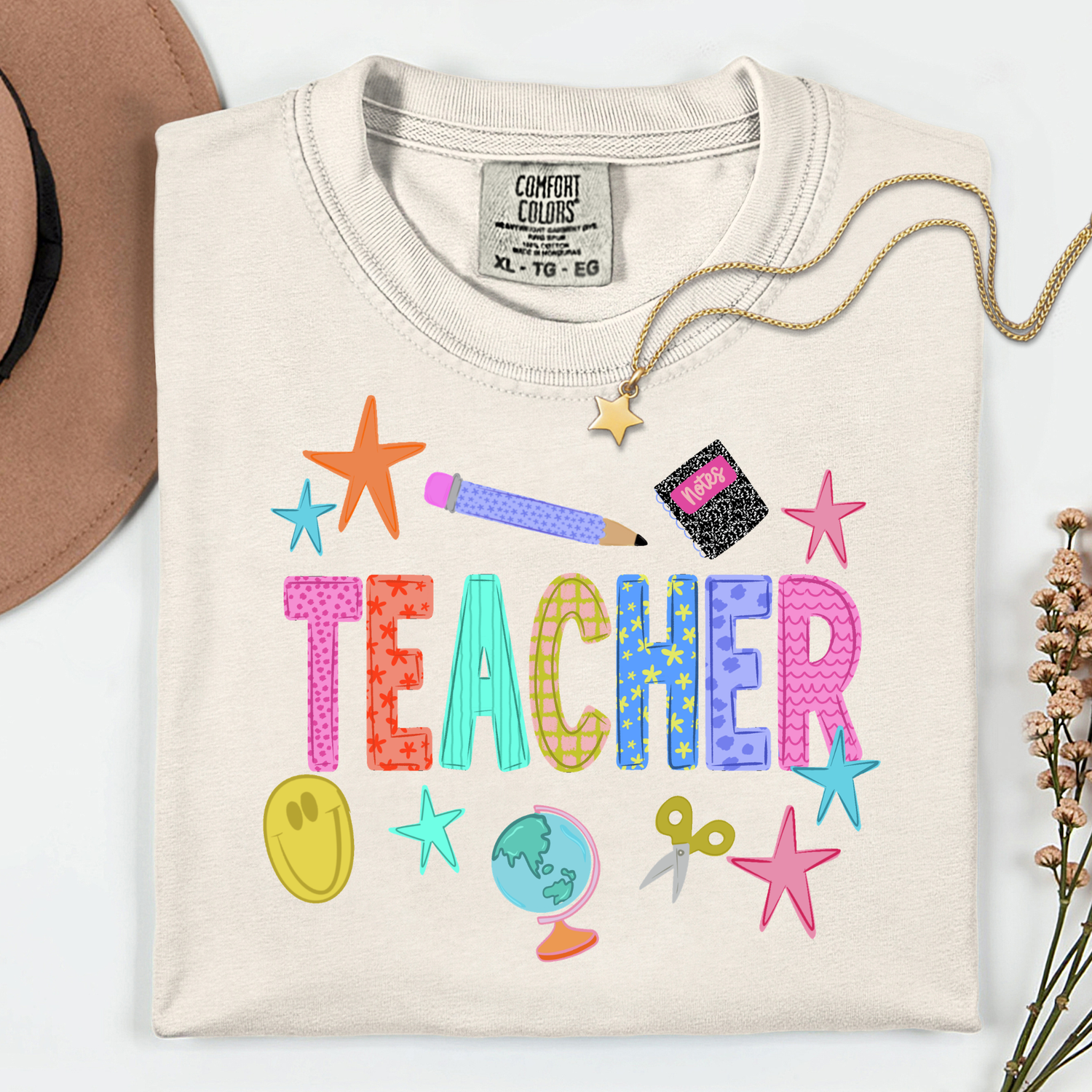 Teacher Stars 11 inch DTF TRANSFER