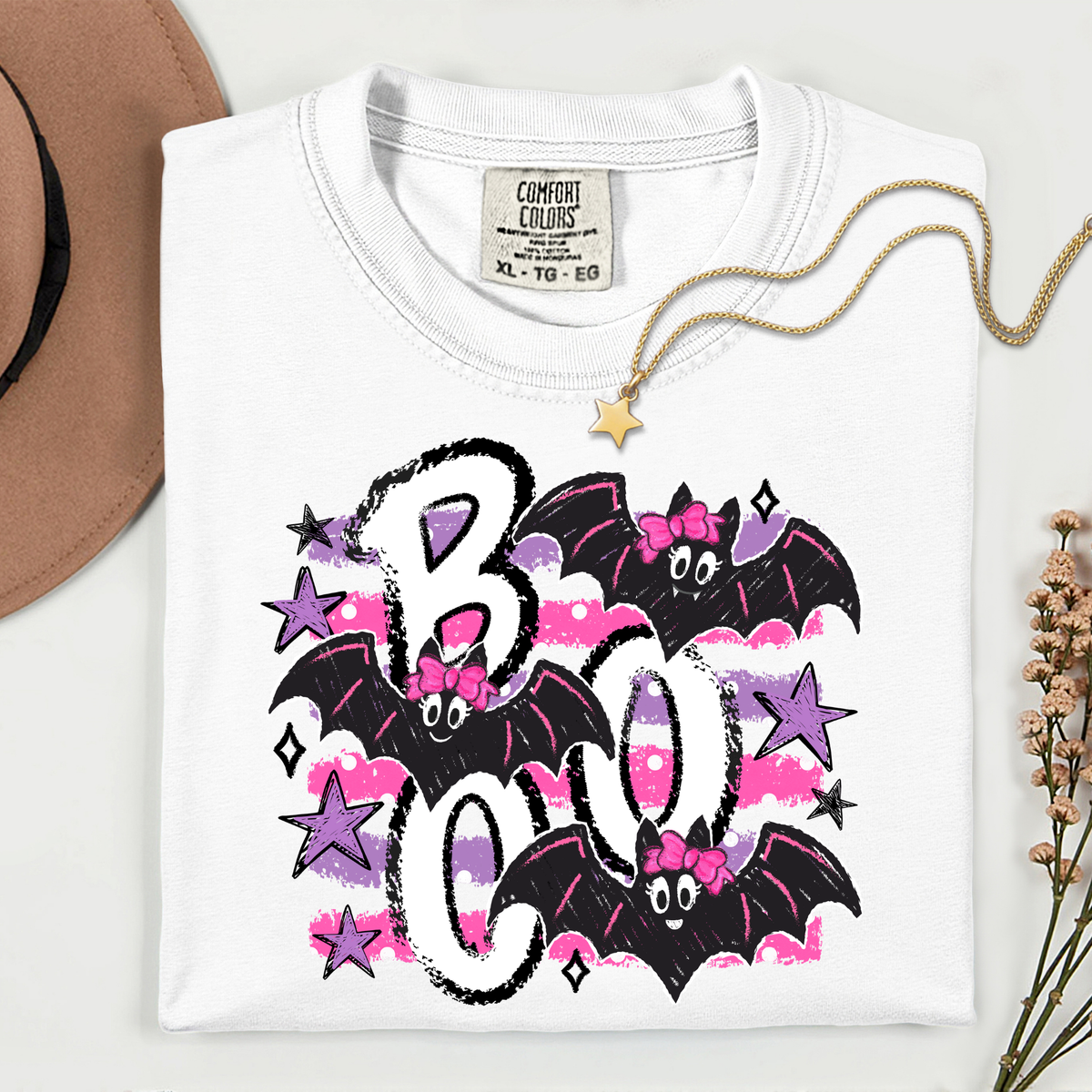 Boo Bats 11 inch DTF TRANSFER