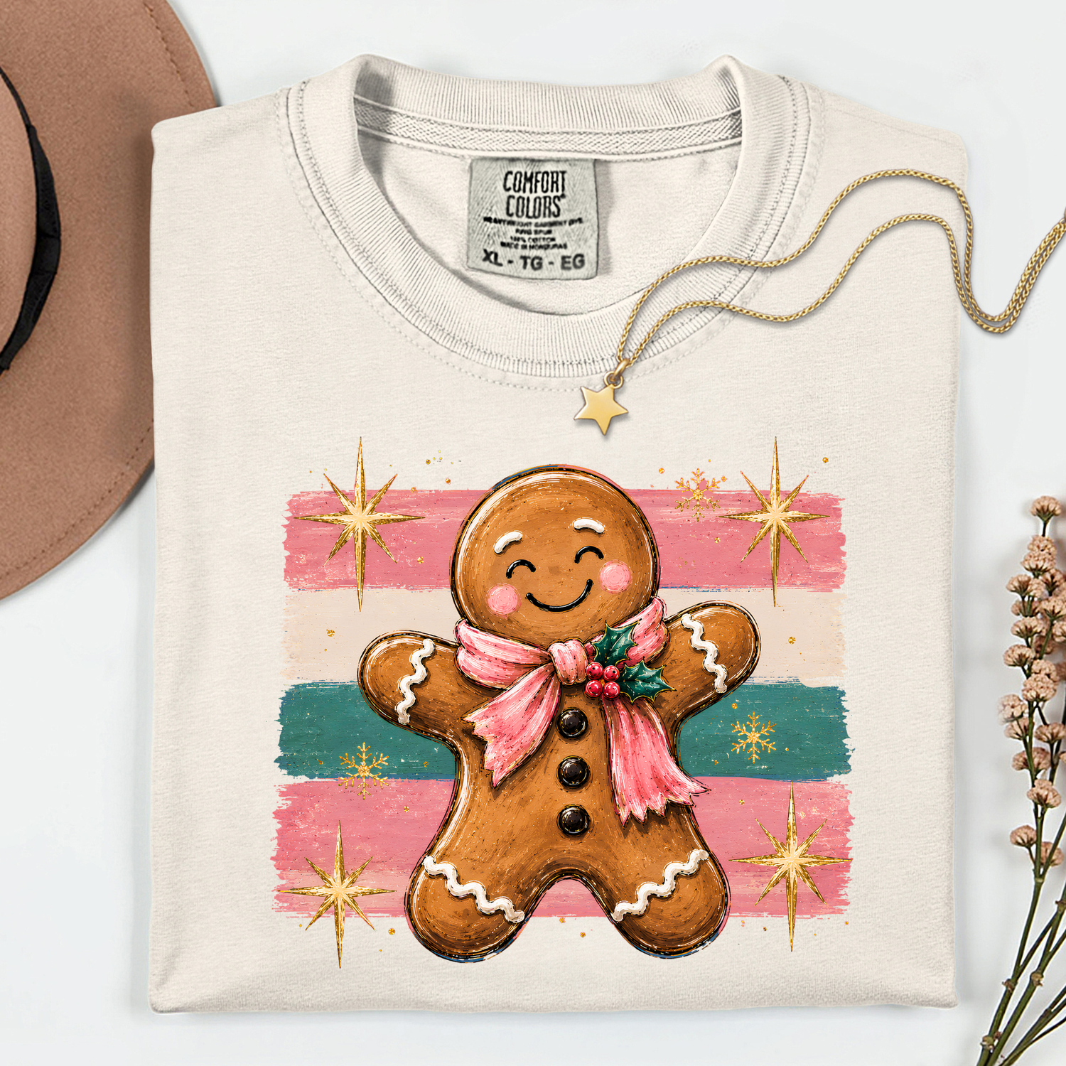 Pastel Gingerbread 11 inch DTF TRANSFER