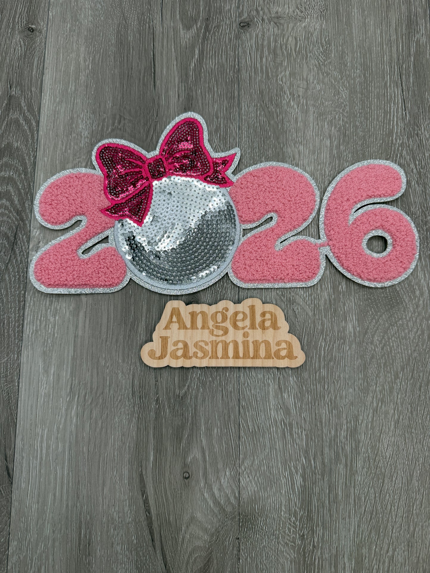 2026 new year Chenille and sequins Patch