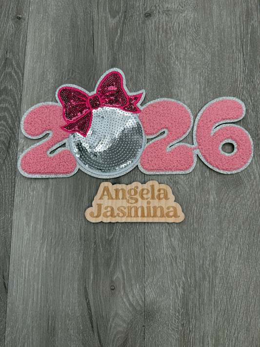 2026 new year Chenille and sequins Patch