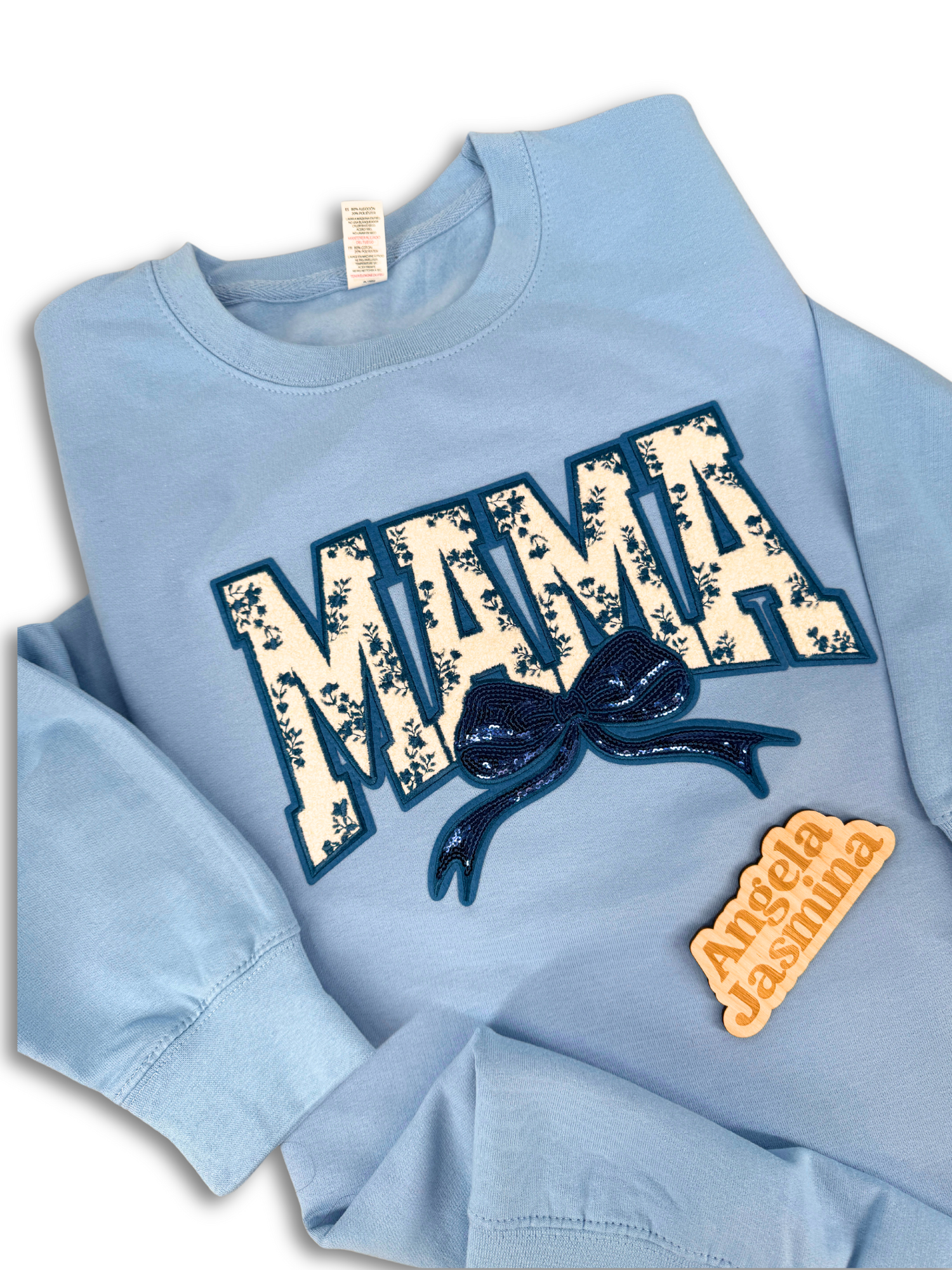 Blue Mama Floral Sweatshirt